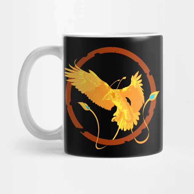 Phoenix Mythical Fire Bird by Gold Wings Tees